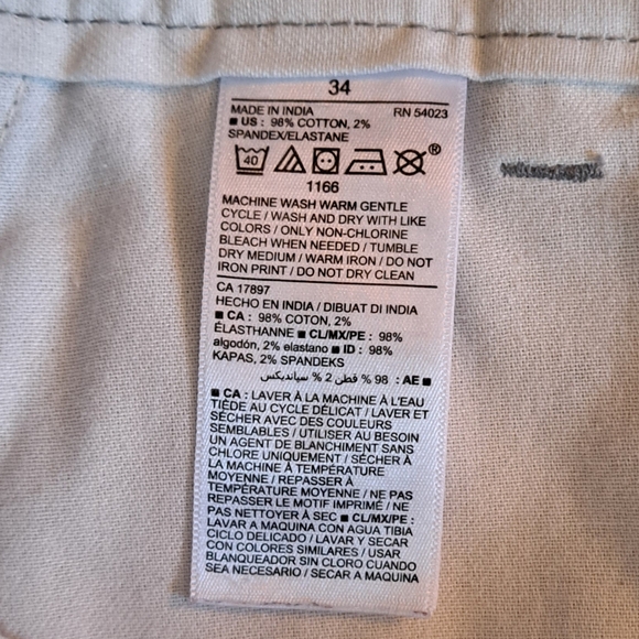 Old Navy Ultimate Slim Gray Shorts With White Palm Trees Men's Size 34 - Picture 3 of 7